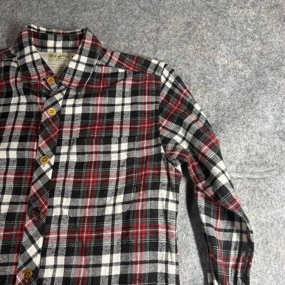 Scotch Soda Flannel Shirt Mens Small Red Plaid Button Down Woven In Japan - Picture 2 of 8